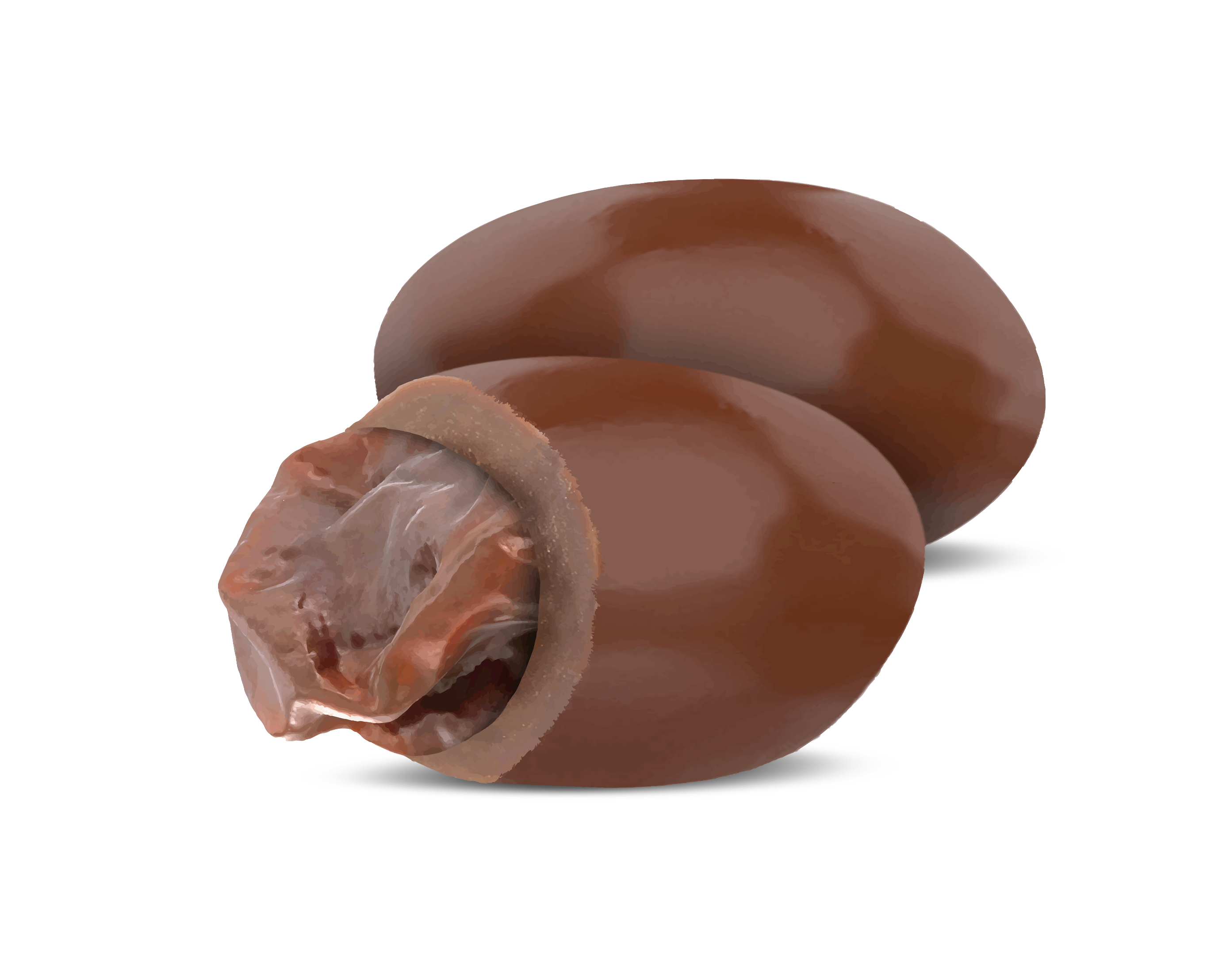 Dark chocolate coated raisin